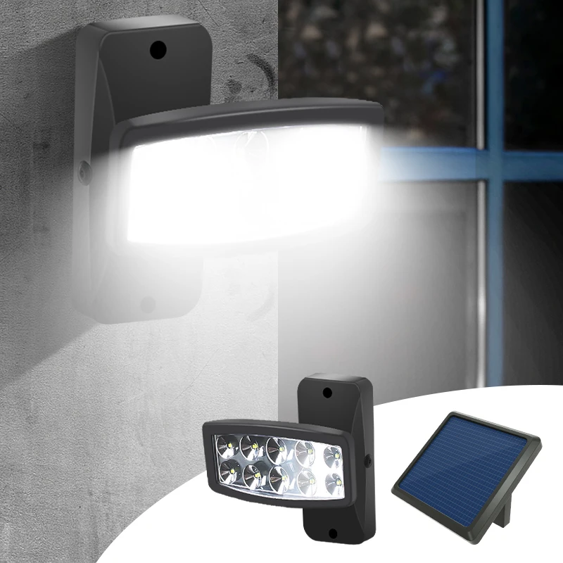 

Уличный Светодиодный точечный светильник на солнечной батарее, водонепроницаемый настсветильник светильник с датчиком движения, освещение с датчиком управления для сада, двора, гаража