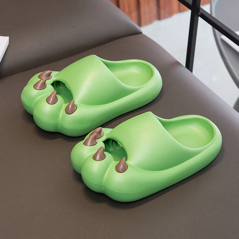 

Cartoon Kids Slippers Platform Cat's Paw Design Family Slippers Soft Children Slippers Indoor Non-slip Sandals Summer Beach Shoe