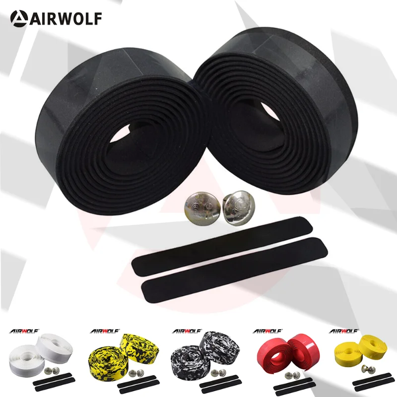 

AIRWOLF 2Pcs Bicycle Handlebar Tape Camouflage Cycling Shock Anti-Slip Bar Tape Bike Accessories