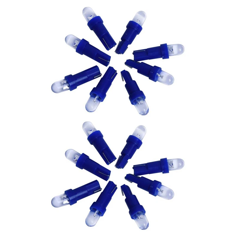 

20 синих СВЕТОДИОДНЫХ ламп T5 12 В для приборной панели