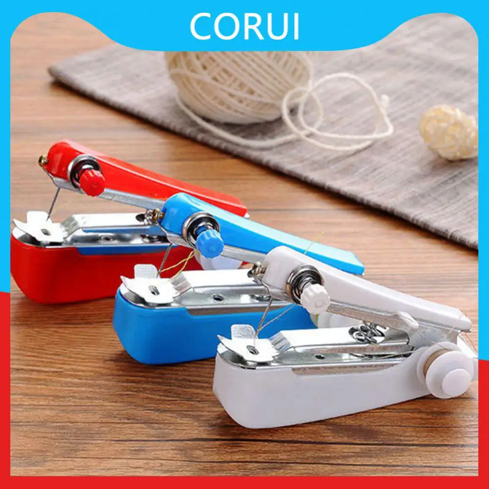 

Mini Sewing Machine Manual Needlework Diy Handwork Fabric Quick Repairing Stitch Home Accessories Tools Creative Multifunctional