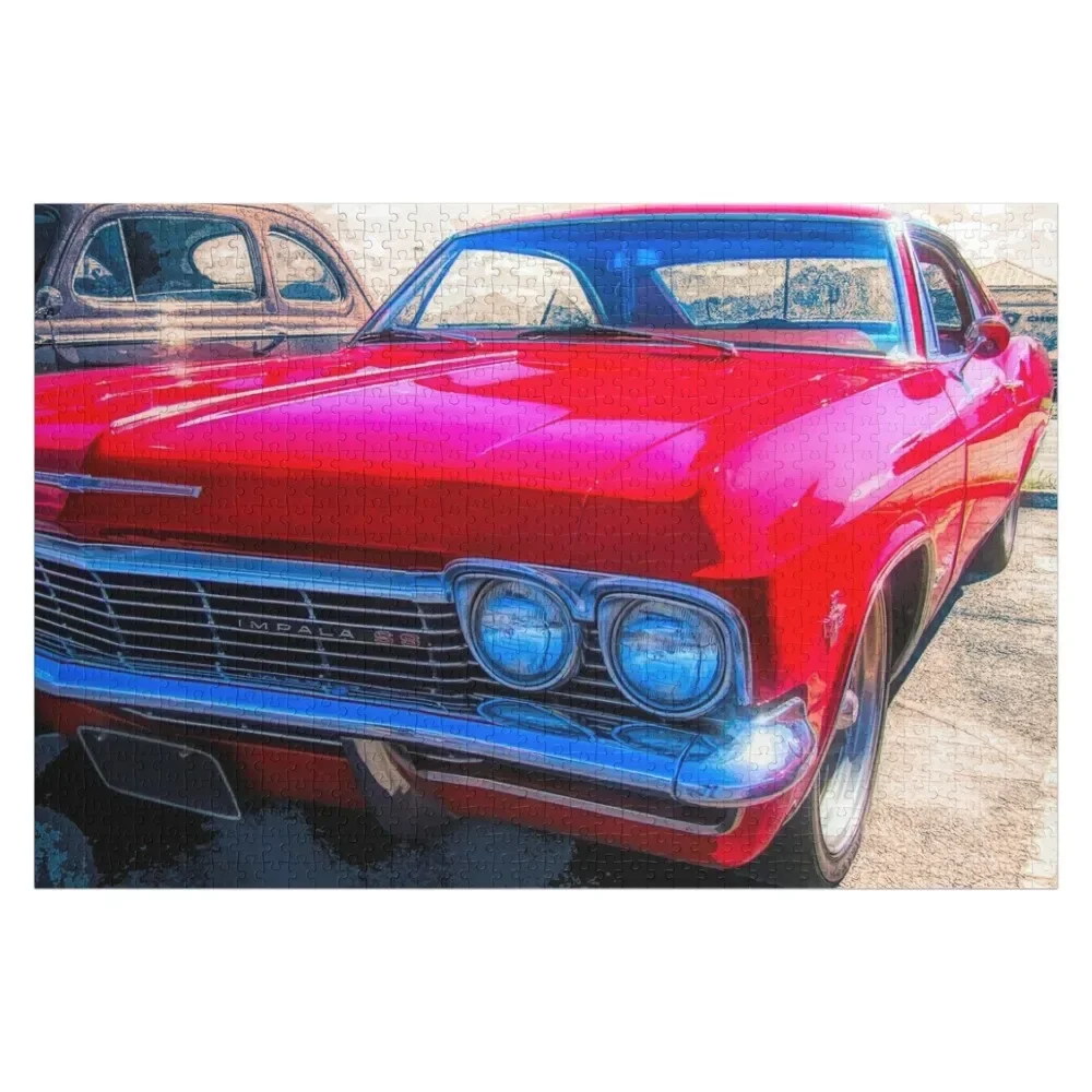 Пазл Impala SS для взрослых красный пазл с правой передней частью 1965