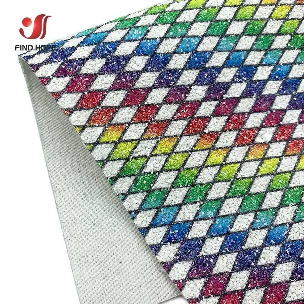 Ткань Из Искусственной Кожи Круглый Призматический Блеск 20x120 См Для Шитья Бантов