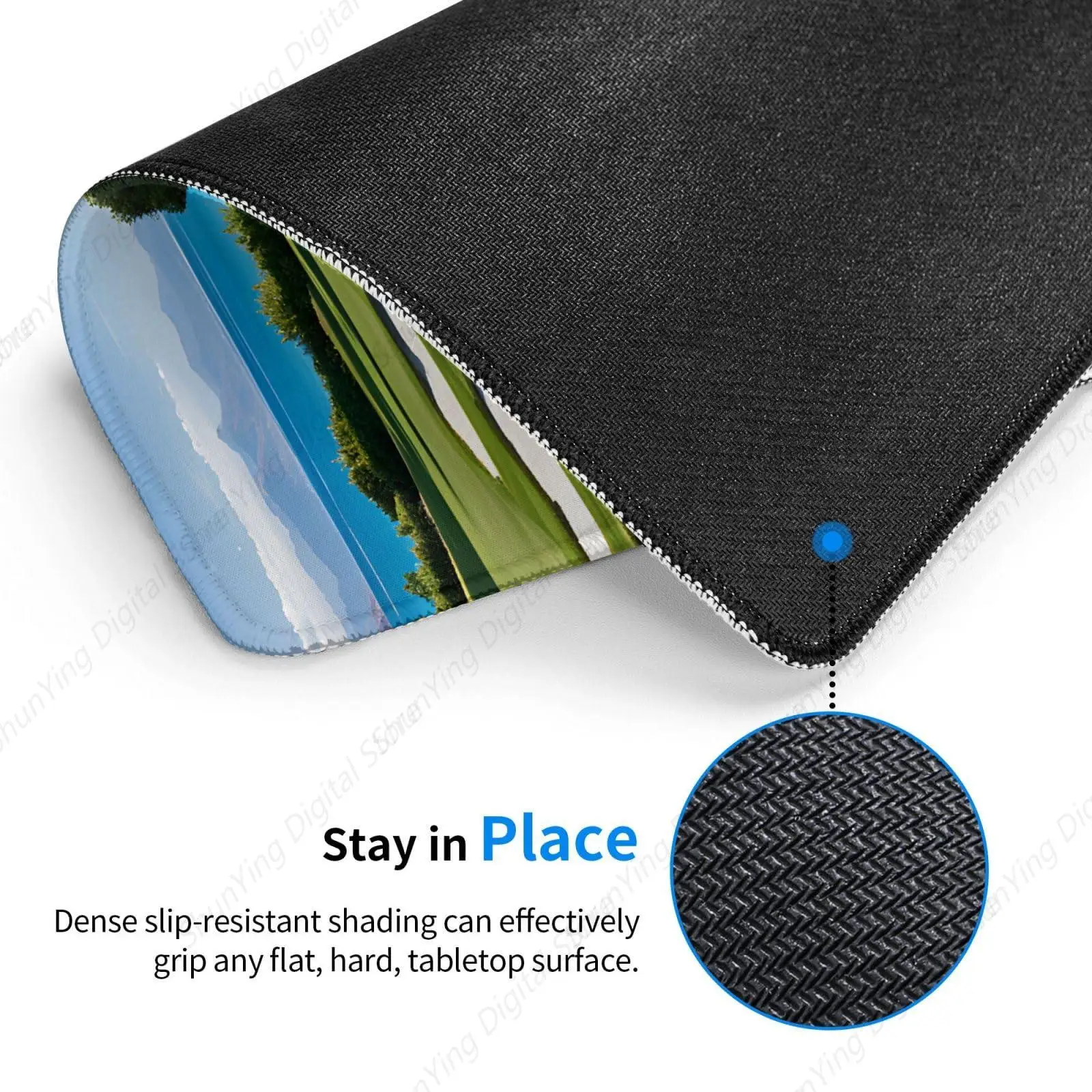 Нескользящий коврик для мыши с резиновой основой ноутбука и ПК офисный домашний