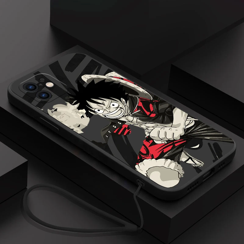 

Anime ONe luffys Phone Case For Xiaomi Redmi Note 12 11 11T 10 10S 9 Pro Plus 10C 9A 9C 9T K40 K50 K60 4G 5G With Hand Strap