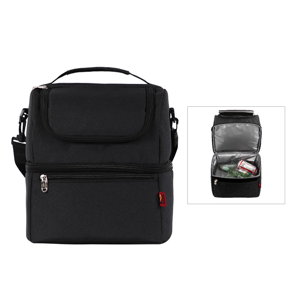 

1PC Multifunction Double Layer Waterproof Portable Insulated Storage Container Lunch Bags for Men Picnic