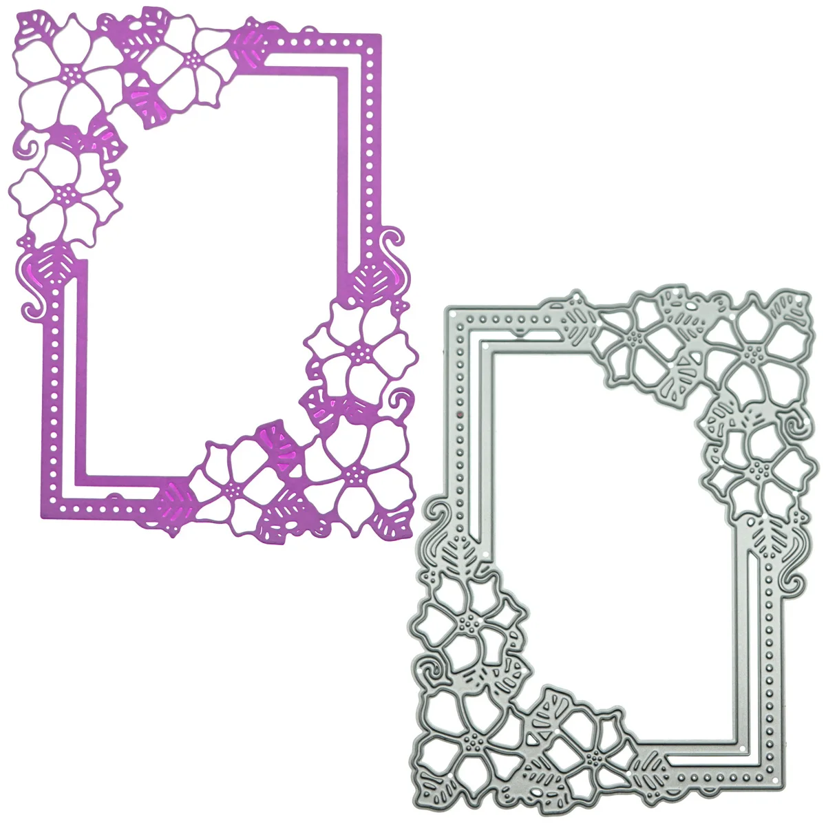 Рамка с цветами металлические Вырубные штампы скрапбукинг сделай сам карта Invit