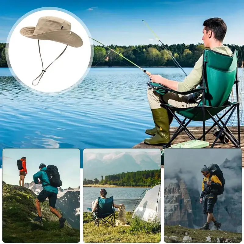 Шляпа-ведро от солнца дышащая походная шляпа рыболовные шапки для мужчин