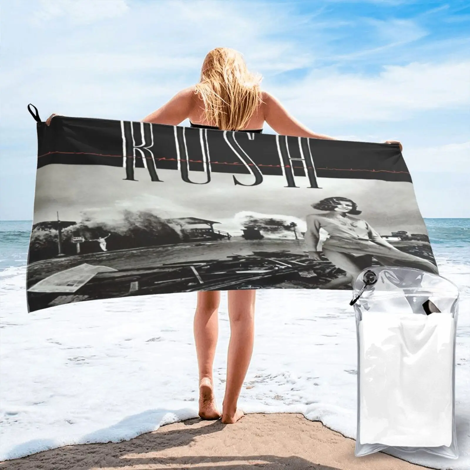 

Rush Permanent Waves Official Band Merch Beach Towel Bath Towels For Home Bath Towel Towel Bath Beach Towel For Bath And Sauna