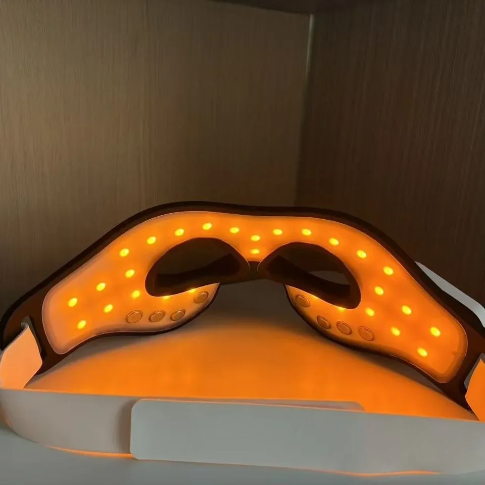 Фото Электрическая маска для глаз с микротоками и LED-терапией (605 нм, 630 нм, 850 нм) для ухода от темных кругов под глазами, быстрая доставка №2