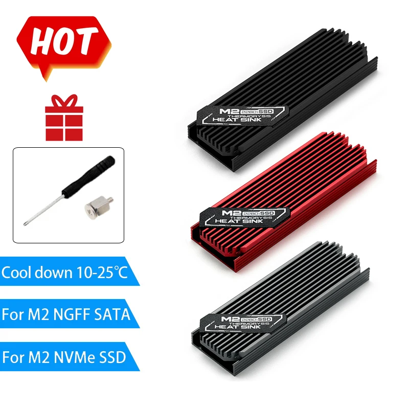 

M2 Heatsink SSD Heat Dissipation Radiator M.2 Cooling Heat Sink Heat Thermal Pads Sticker Cooler Vest For NVMe NGFF M.2 2280 SSD