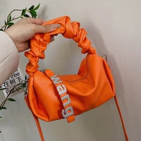 diinovivo fashion pleated tote bag for women candy color crossbody bag shoulder rhinestone designer handbags and purses whdv2150