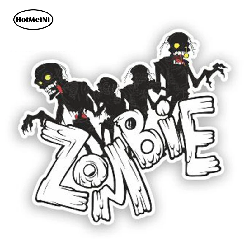 

13cm x 9cm Funny Zombie Vinyl Sticker Car Accessories Halloween Decoration Car Stickers