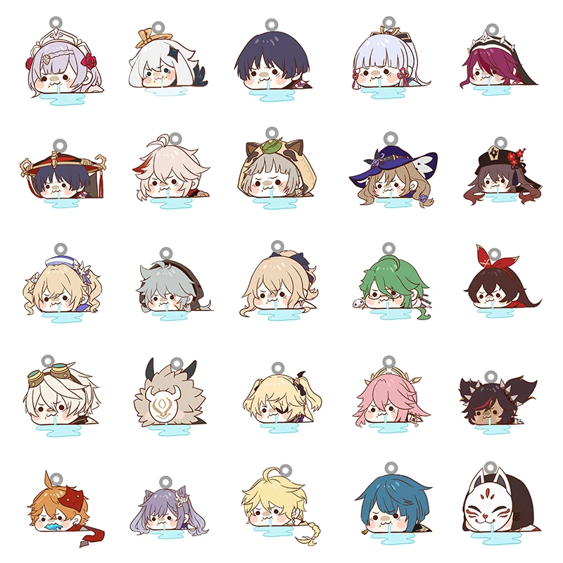 

Acrylic Genshin Impact Kawaii Single Sided Printing Pendant Epoxy Resin 2D Jewelry Findings Cartoon DIY Fashion Jewelry QYS757