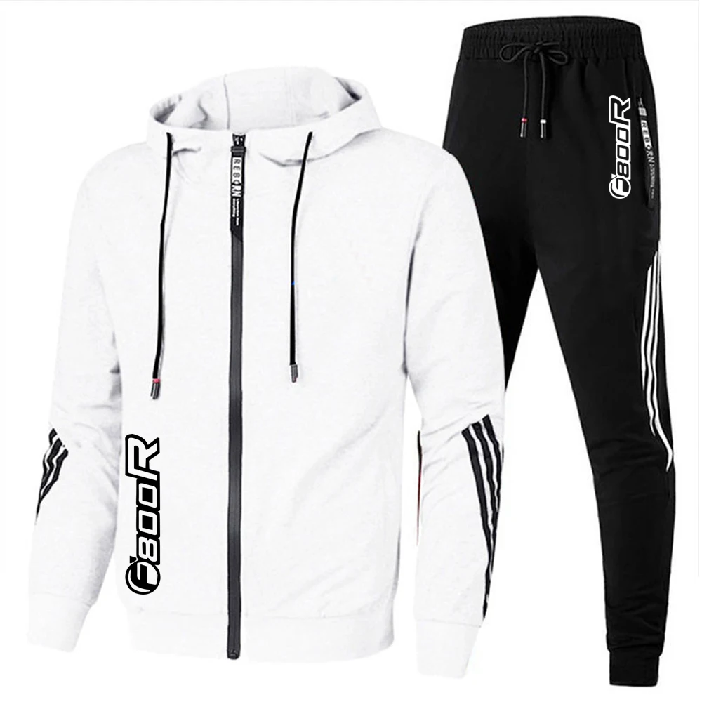 FOR BMW F800R F900R F900 F900XR F 900 X XR 2023 new men's casual sportswear sportswear hooded printe top trousers