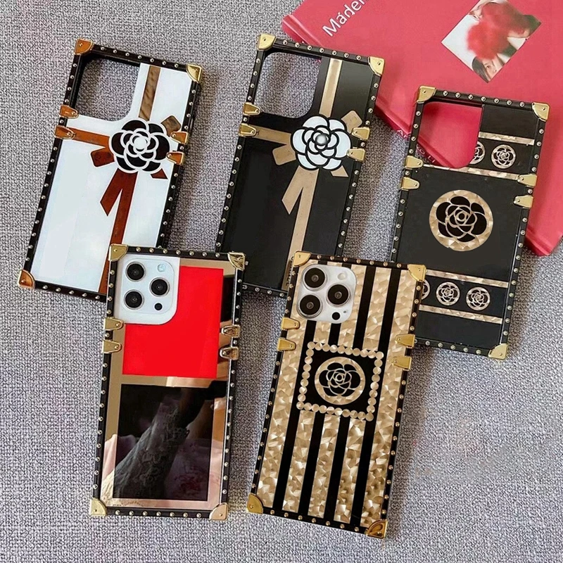 

For iPhone 13 Pro Max Acrylic Mirror Phone Case For iPhone12 Mini Xsmax Xr X Luxury Design Floral Scratchproof Cover For iP11