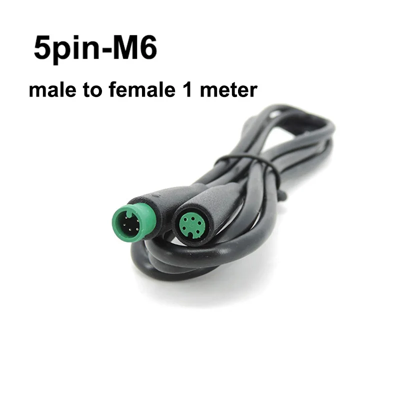 Водонепроницаемый кабель Julet для электровелосипеда 1 м 2/3/5-контактный