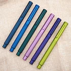 Ручка перьевая Hongdian чернаязолотая, металлическая с текстурой под дерево, EFFBent, для бизнеса и офиса