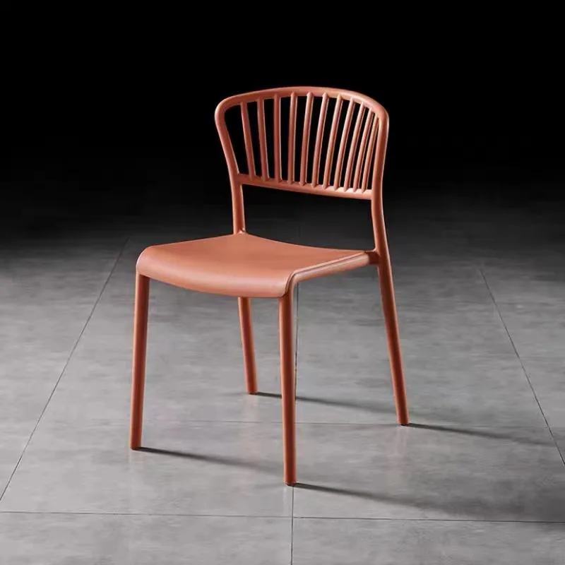 Обеденный стул в скандинавском стиле домашний сетчатый красный для отдыха