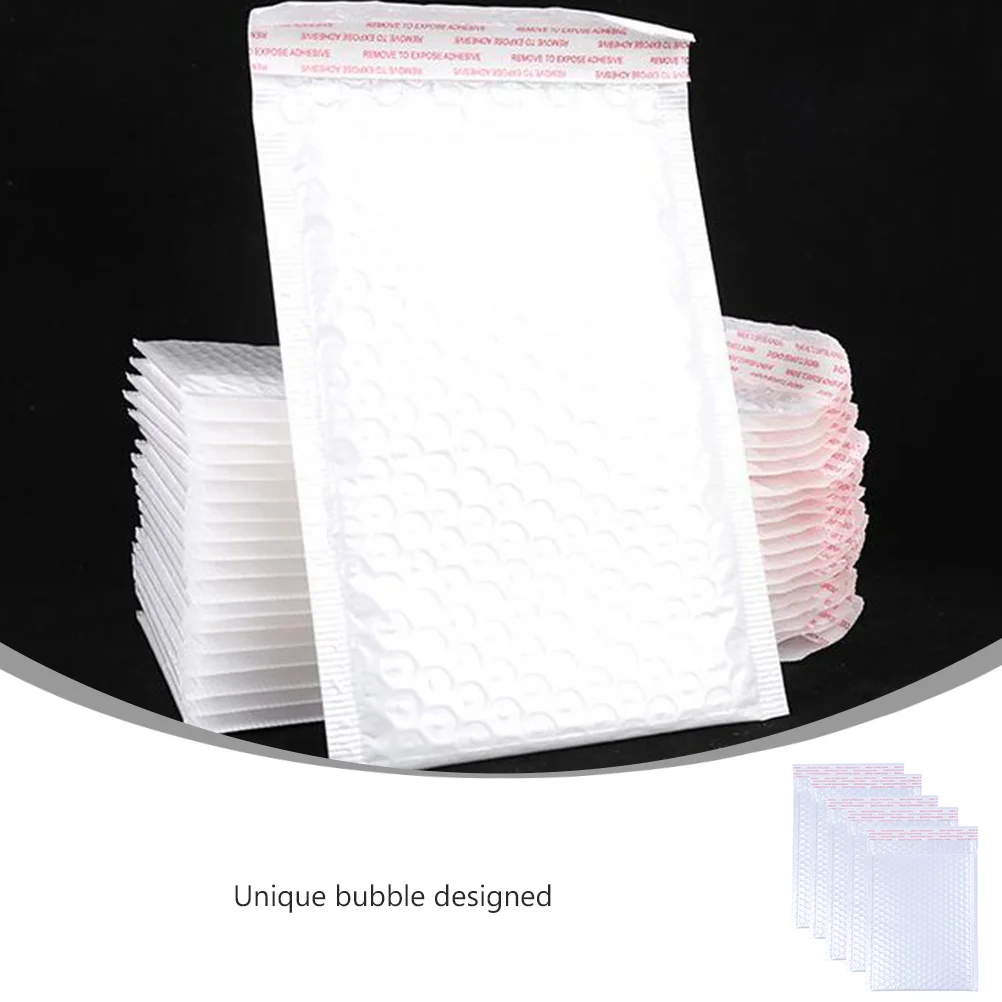 

50pcs Bubble Out Bag Clear Cushioned Pouches Self- Sealing Mailing Packaging Bag Bubble for Moving Shipping Storage 20x15cm (