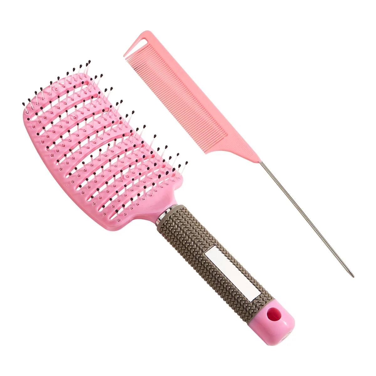 

Big Bend Comb Set of 2 Massage Comb Nine Rows of Comb Style Pointed Tail Style Curly Hair Plastic Hair Comb