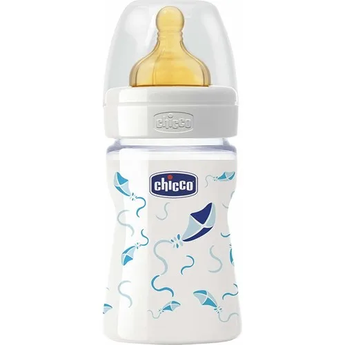 Chicco, стеклянная детская бутылка для процветания, Мужская Резина 150 мл