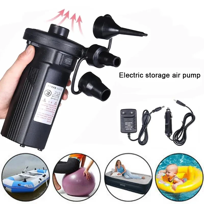 Inflator Home Car Dual Use For Boat Mattress Raft Lifebuo Pool