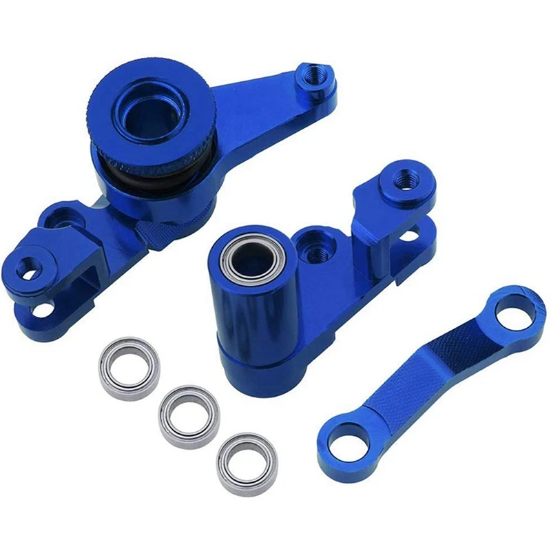 2X алюминиевые рулевые накладки и Сервоусилитель набор с подшипниками для Traxxas 1/10