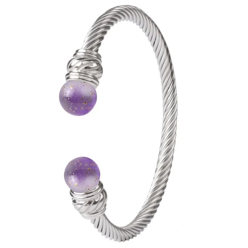 Модный Роскошный составной витой браслет из нержавеющей стали для женщин