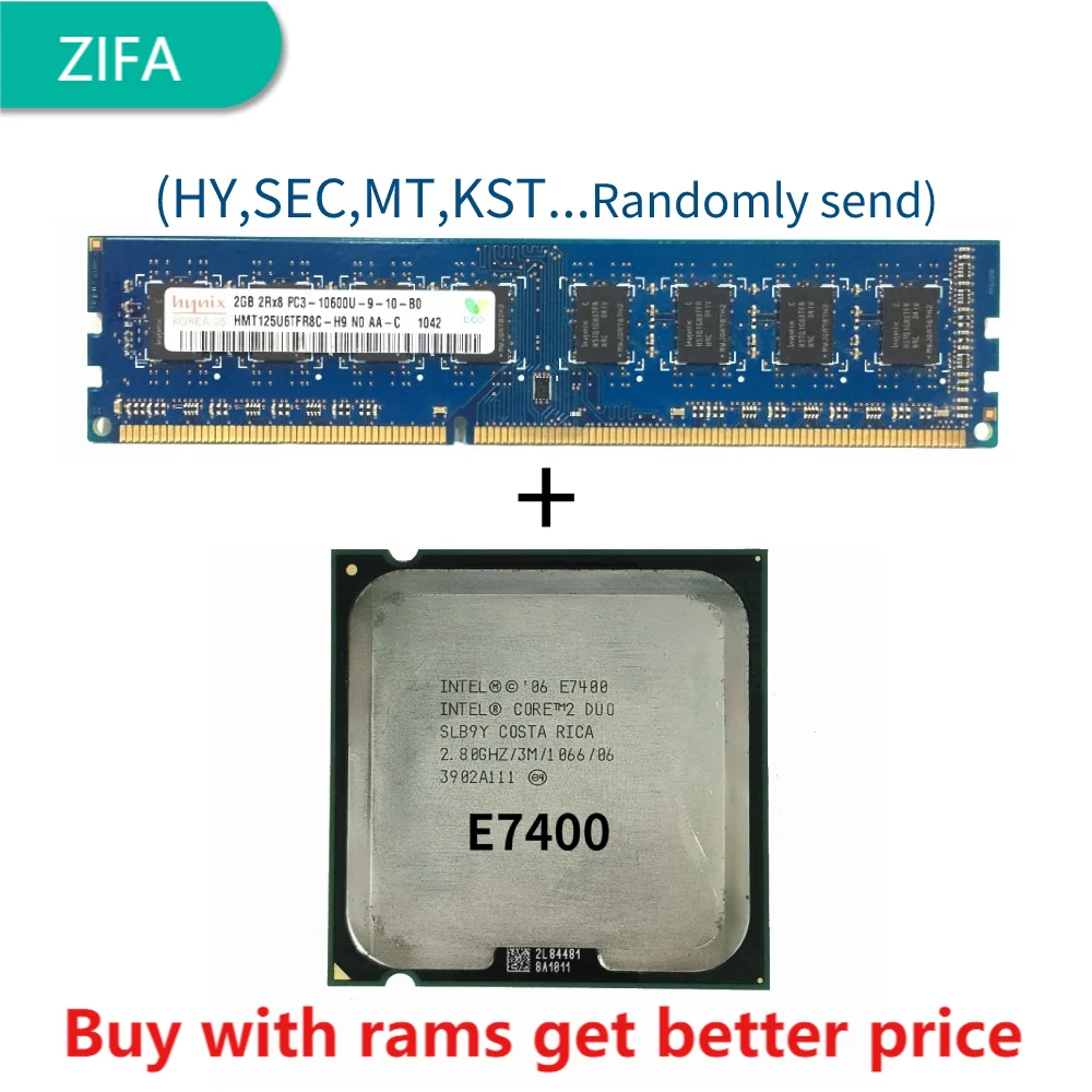 

DDR3 2G 1333 МГц с 2 Duo E7400 ЦПУ процессор (2,8 ГГц/3M /1066 ГГц) разъем LGA 775
