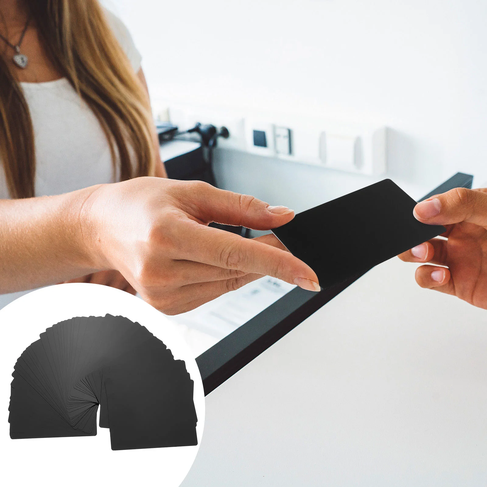 

50 Pcs Blank Blank Ids Printable Gift Marking Machine VIP Engraved Alloy Name Office Sublimation Smooth