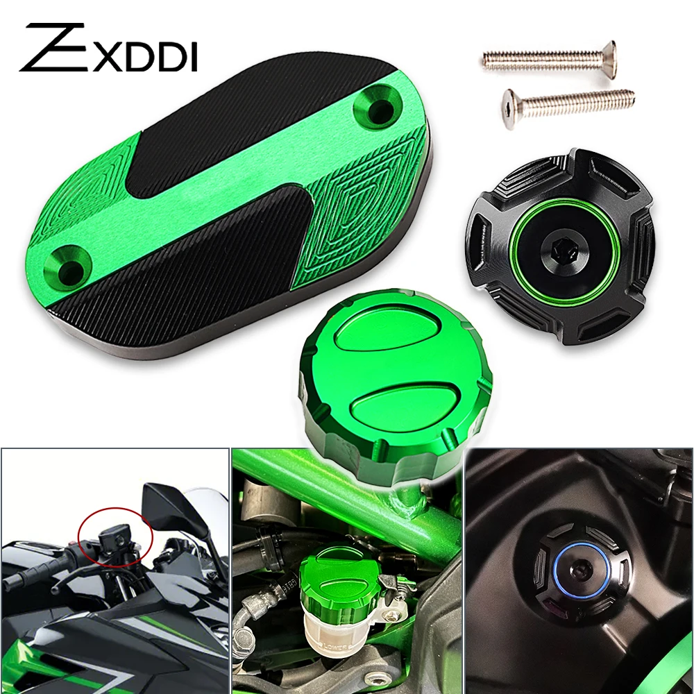 Крышка тормозной жидкости для Kawasaki Ninja400 ninja500 ninja 500 400 Z400 Z500 2024 CNC