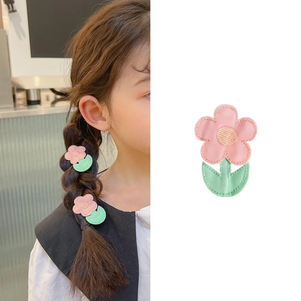 

Girls Cute Cartoon Cream Flower Hair Clips Kids Sweet Hair Decorate Bangs Hairpin Barrettes Hair Accessories Side Clips