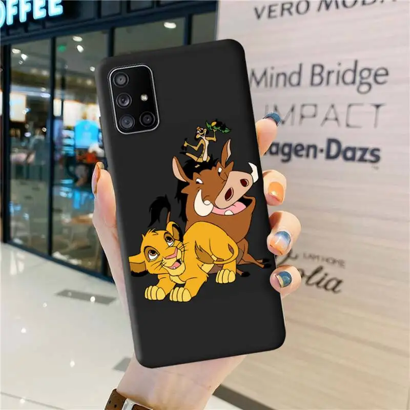 Телефонный чехол Hakuna Matata Lion King Simba Timon для Samsung Galaxy A52 A21S A02S A12 A31 A81 A10 A30 A32 A50 A80 A71 A51 |