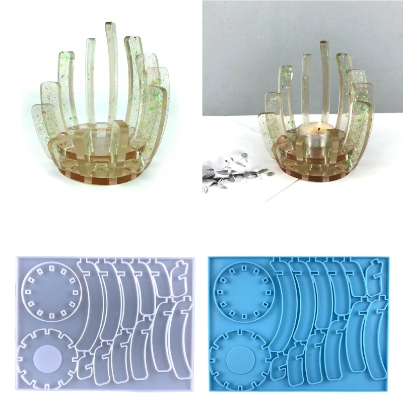 

Подсвечник R3MC из смолы, силиконовая форма, круглая форма из чайной смолы, форма для подсвечника из эпоксидной смолы, литье, форма для самодельных украшений, домашний декор