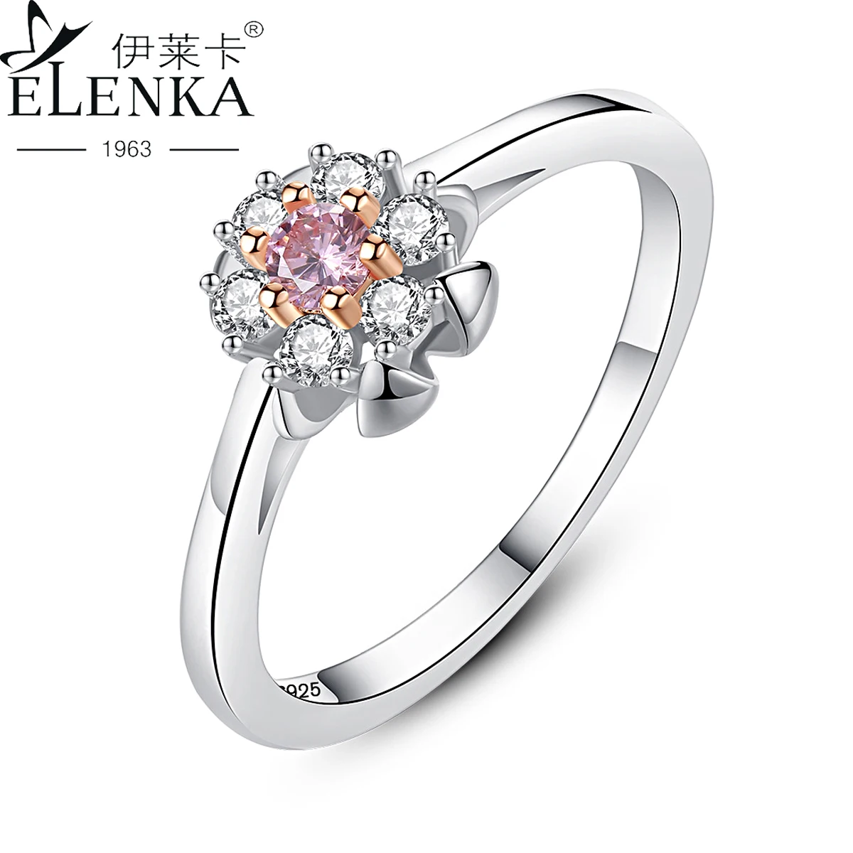 

Luxury Morganite Gemstone Ring for Women Soild 925 Sterling Silver Pink Stone Zircon Rings Wedding Fashion Simple Fine Jewelry
