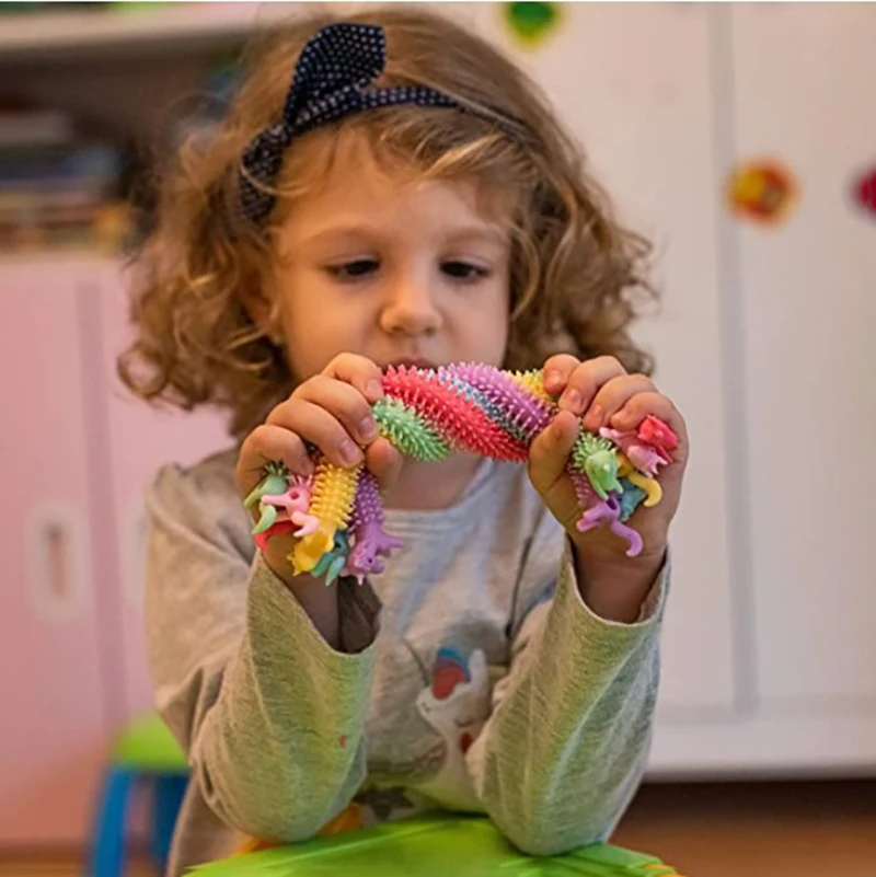 5 шт. Новый мультяшный Единорог Крофт браслет вентиляция снятие стресса лапша