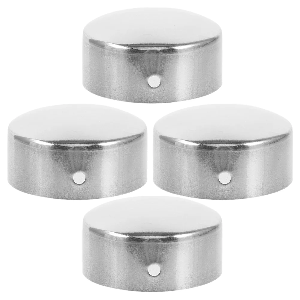 

4 Pcs An Fittings Handrail End Caps Railing Plugs Armrest Decoration Deck Stair Stairs