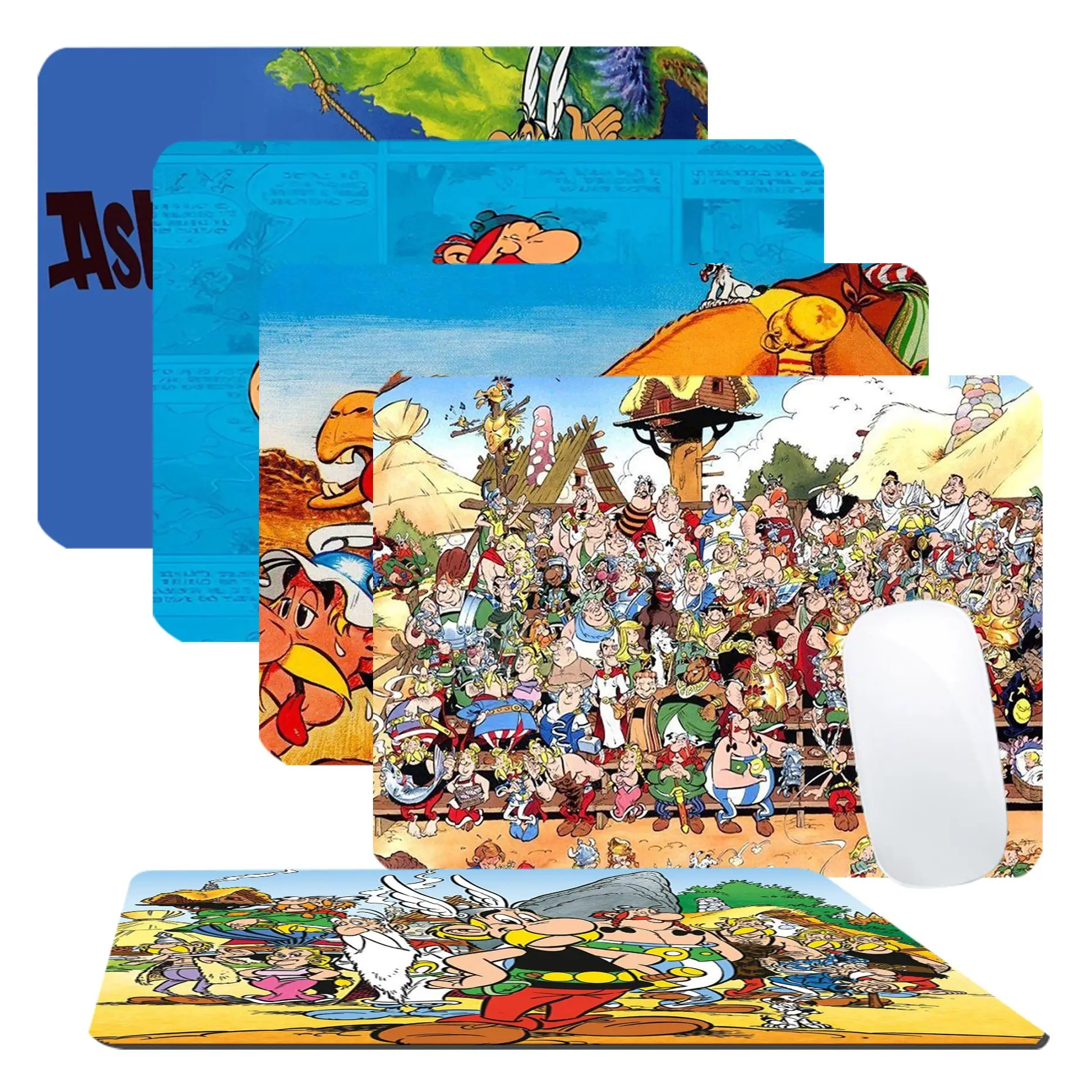Игровой коврик для мыши Asterix Obelix утолщенный большой письма компьютерного стола 25