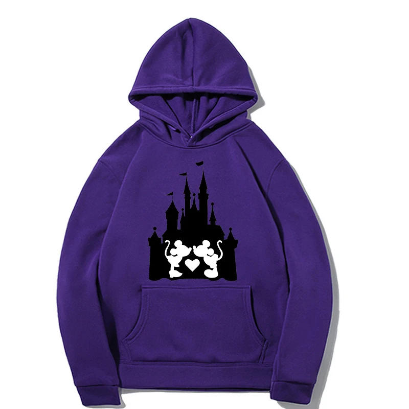 

Christmas Disney winter hoodie Women's Top Pullover Fashion Loose Hooded Printed Clothes
