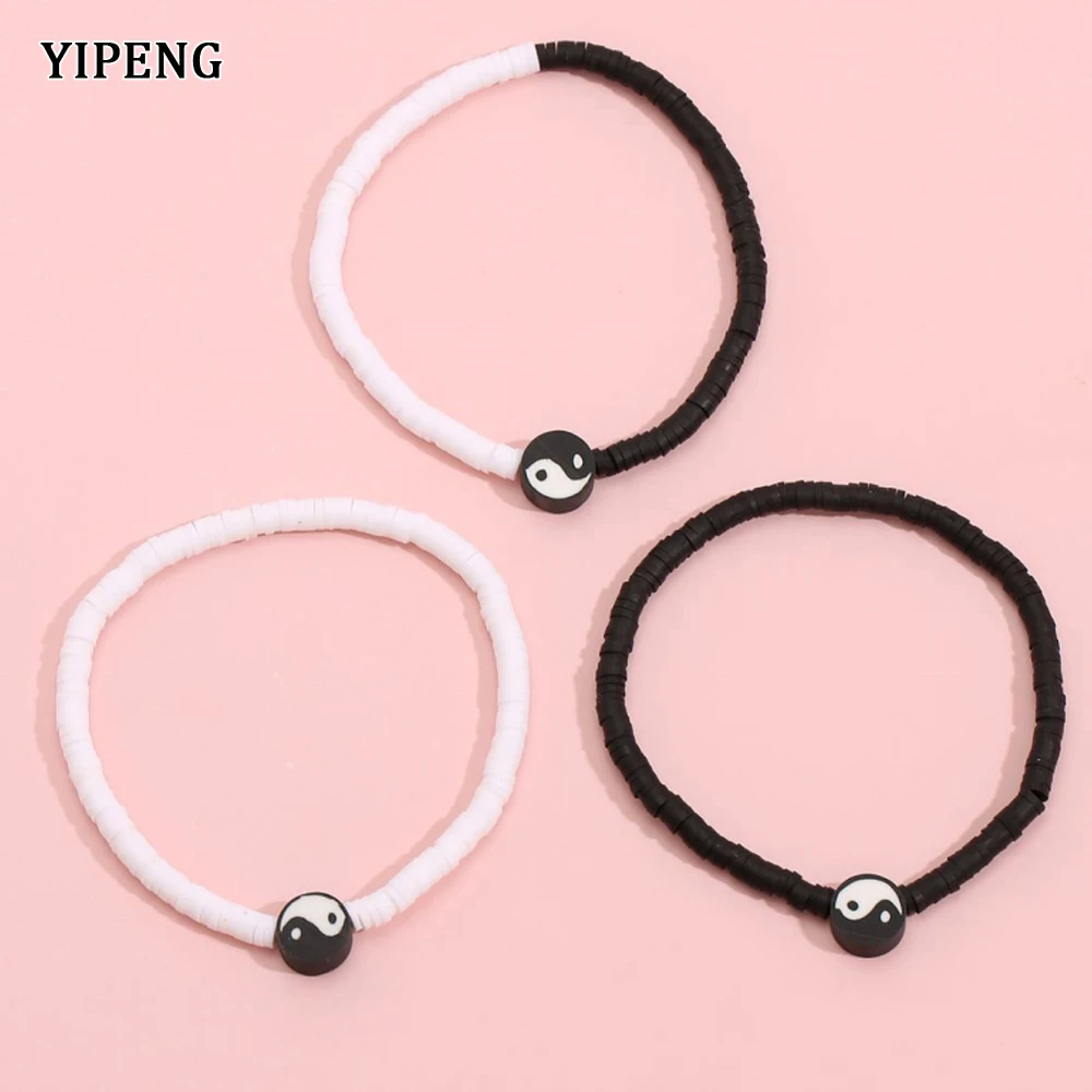 

10/30 Sets Tai Ji Yin Yang Couple Bracelet 2022 Bracelet For Women Beaded Bracelet Jewelry Sets Couples Gifts Free Shipping