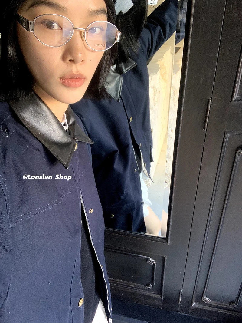 Lonslan 2023 осенне-зимняя новая универсальная стеганая верхняя одежда средней длины