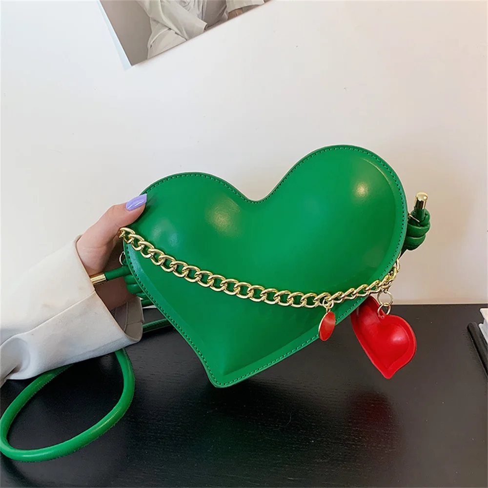 

Luxury Crossbody Bags for Women Pu Leather Women Handbags Heart Shaped Ladies Shoulder Bag Female Clutch Purse Women's Tote Bag