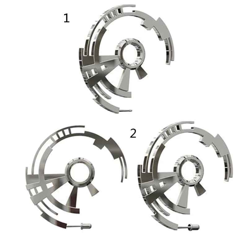 

E0BF механический металлический крючок для ушей полые турбины форма серьги хип-хоп серьги ювелирные изделия