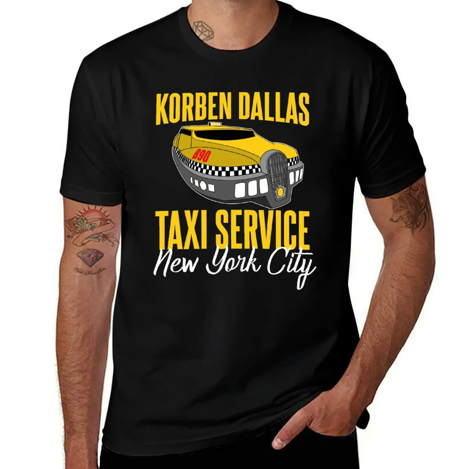 Фото Футболка Korben Dallas Taxi Service для фестивалей и вечеринок №1