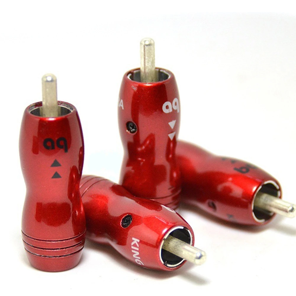 

Silver Plated King Cobra DIY Audio Hifi Rca Plug 4 Pcs Set for 8mm Rca Cable