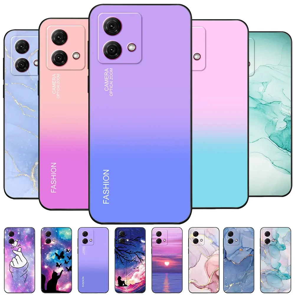 Чехол для Motorola G84 5G чехол с рисунком мягкий силиконовый из ТПУ телефона Moto G54