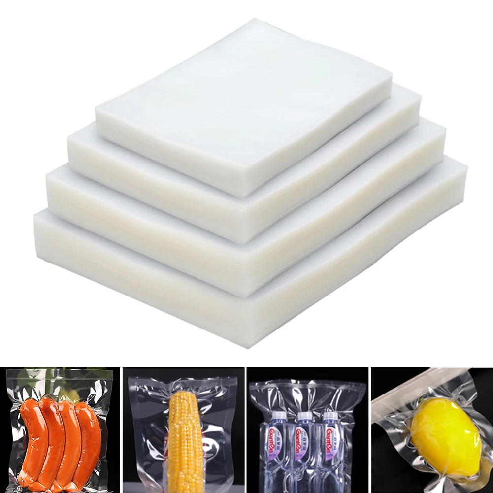

100Pcs Vacuum Sealer Bag For Vacuum Sealing Machine Packaging Sealing Bag For Pack Food Saver Packaging Rolls Packer Seal Bags