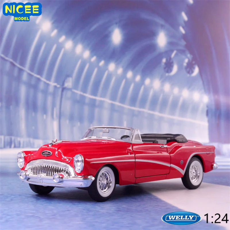 

WELLY 1:24 1953 Buick Skylark convertible car Simulation Diecast Car Metal Alloy Model Car Children's toys collection gifts B588