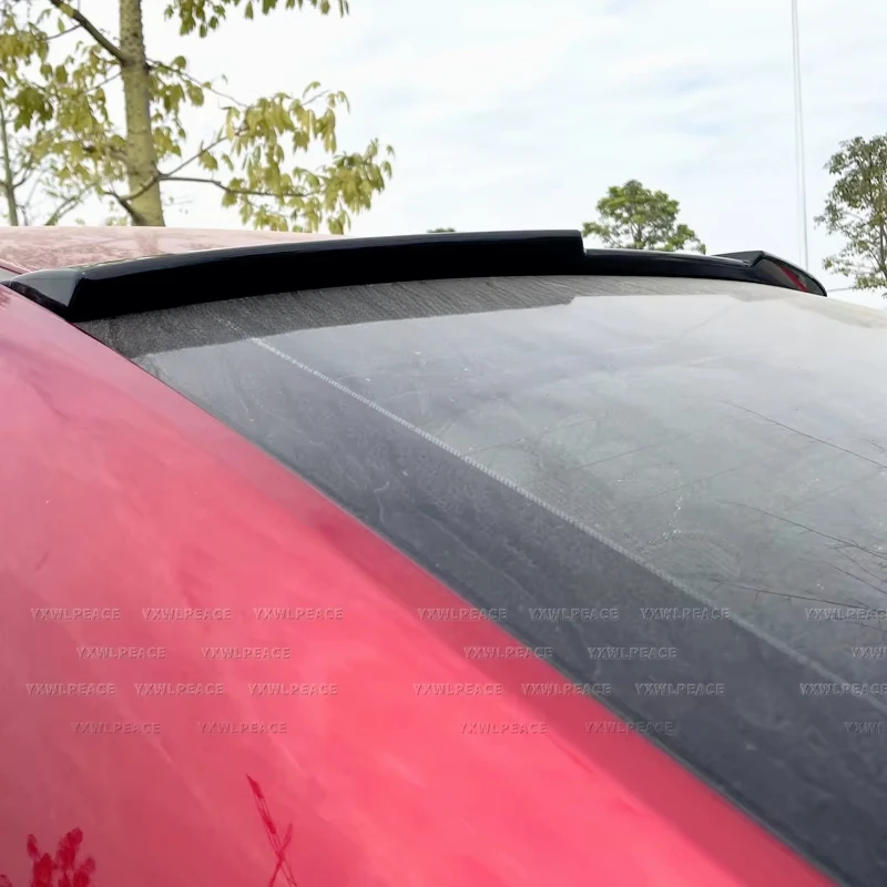 Для Mazda 3 Axela Sedan 202021 22 2023 ABS карбоновый вид/глянцевый черный спойлер на крышу